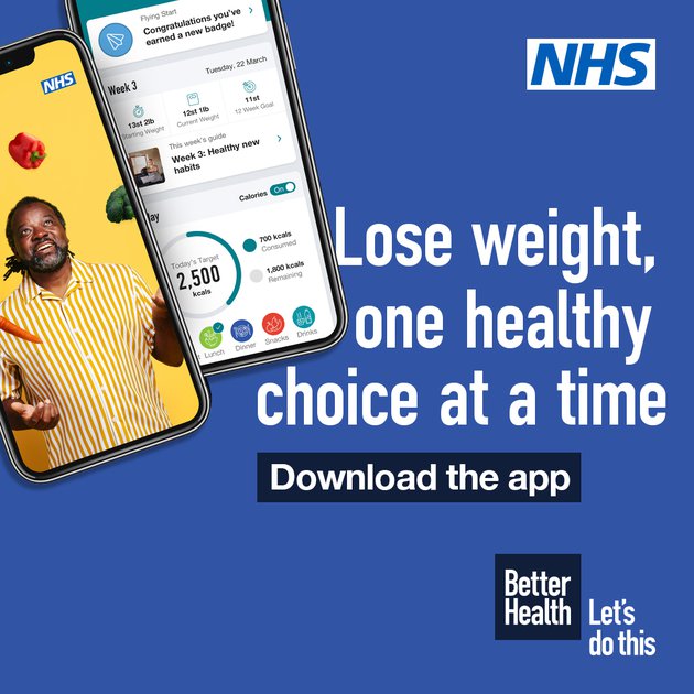 Social assets promoting the NHS Weight Loss Plan | Better Health Adult