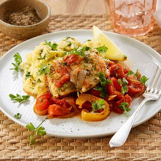 Bajan cou cou with spicy fish - Recipes - Healthier Families - NHS