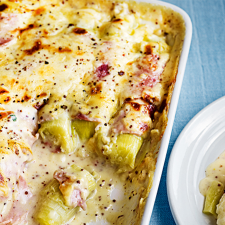 Cheesy Ham & Leek Bake - Recipes - Healthier Families - NHS