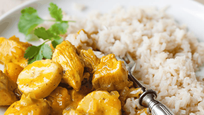 Chicken and banana korma - Recipes - Healthier Families - NHS
