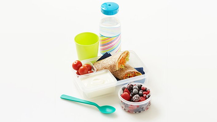 Hummus and salad wrap - Lunchbox recipes - Healthier Families - NHS