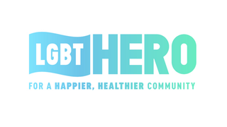 Logo: LGBT hero - for a happier healthier community