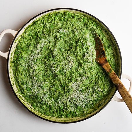 Pea and spinach risotto - Recipes - Healthier Families - NHS