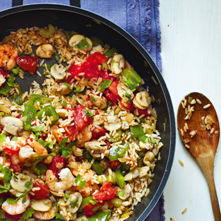 Prawn jambalaya - Recipes - Healthier Families - NHS