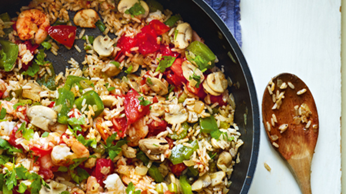 Prawn jambalaya - Recipes - Healthier Families - NHS