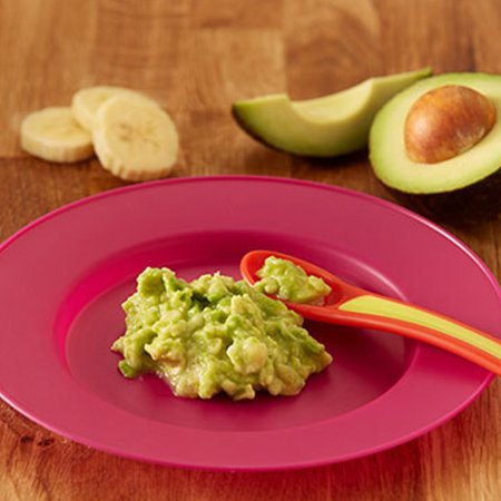 Pink Smashed Avocado Smashed avocado and banana - Recipes - Best Start in Life - NHS