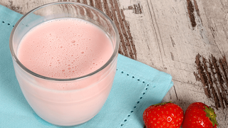 Unhealthy choice: a strawberry milkshake