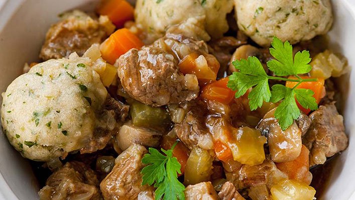 Beef stew and dumplings - Recipes - Healthier Families - NHS