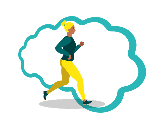 Illustration zum Tipp, dass jeder Schritt zählt und man den ersten Schritt machen sollte.