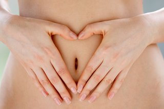 Picture of a woman's stomach