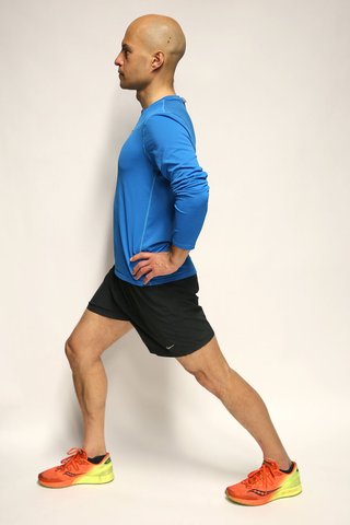 Calf stretch side view