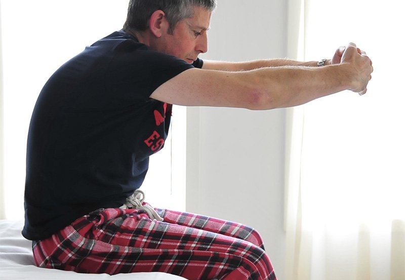 Upper back stretch